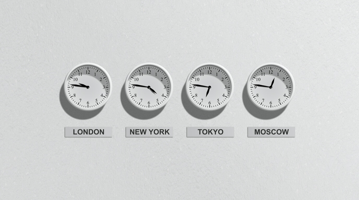 Meetings in different time zones